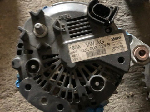 Alternator Valeo original 180A VW Passat B6, B7, CC, Golf, 2.0 TDI 110/136/140/143/170cp 03L903023B