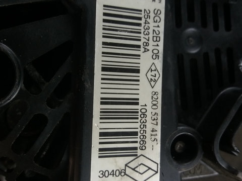 Alternator Valeo pentru Dacia Logan, an 2008, motor 1.5 dci 86 cai