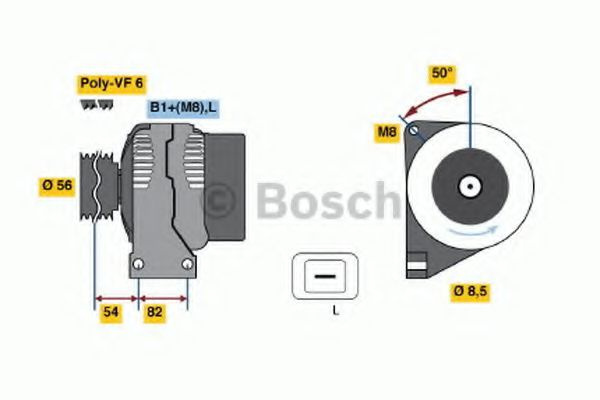 Alternator VOLVO S40 I (VS) (1995 - 2004) Bosch 0 