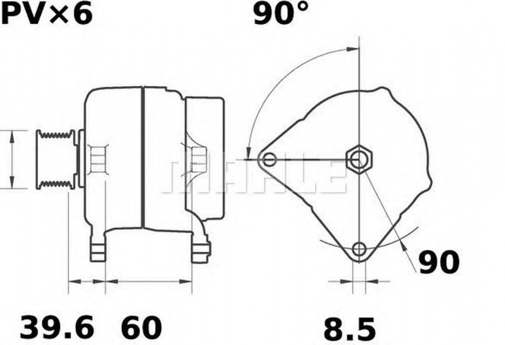 Alternator VW NEW BEETLE Cabriolet 1Y7 M