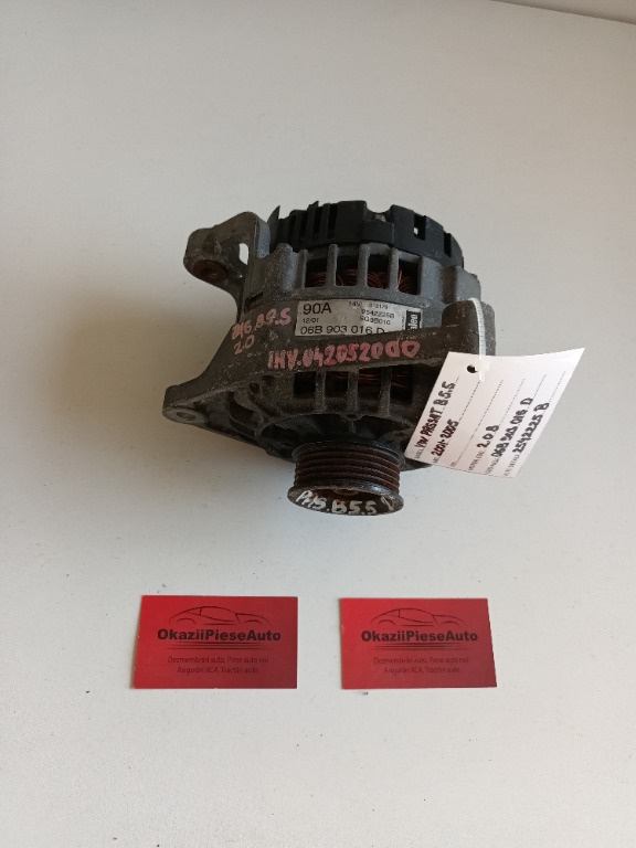 ALTERNATOR VW PASSAT B5.5 2001-2005, 2.0B, 06B903016 D, 2542225 B