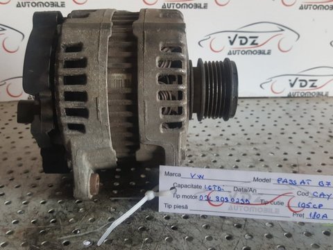 Alternator Vw Passat B7 1.6 tdi Cod Motor CAY 105 Hp 180A Cod Piesa 03L909023D