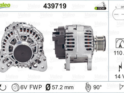 Alternator VW POLO 6R 6C VALEO 439719 PieseDeTop