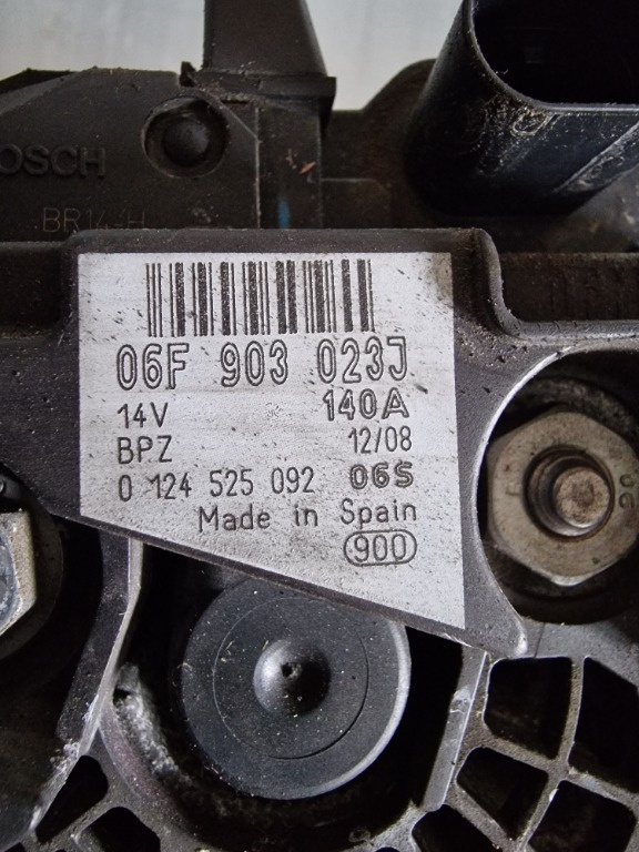 Alternator Vw Sharan \Seat Alhambra 2.0TDI BRT 140A cod 05F903023J