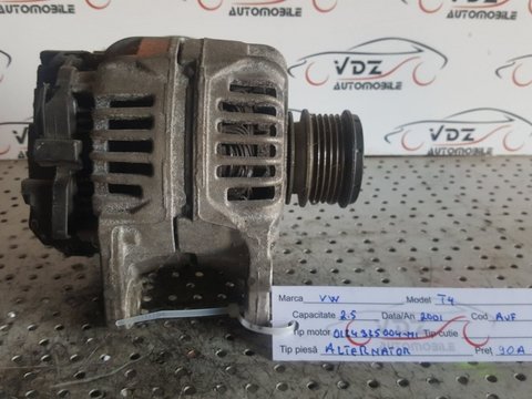 Alternator Vw T4 2.5 Diesel An 2001 90A Cod Motor AVF Cod Piesa 0124325004 - M1