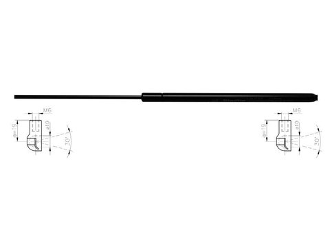 Amortizor capota motor nou LAND ROVER RANGE ROVER III L322 an 2002-2012