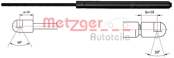 Amortizor capota # Vw Jetta 2005 2006 2007 2008 2009 2010 # 2110453 # METZGER