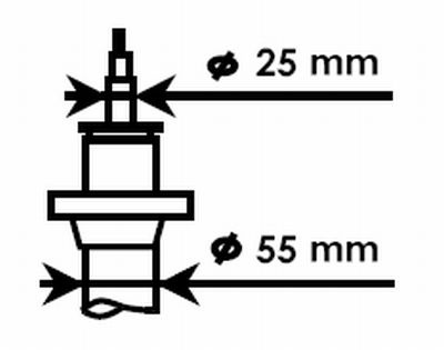 Amortizor KYB 325700 pentru AUDI A3 (8P1), TOURAN VAN (1T1, 1T2) 20032010