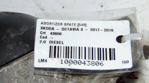 Amortizor spate Skoda Octavia 3 din 2018