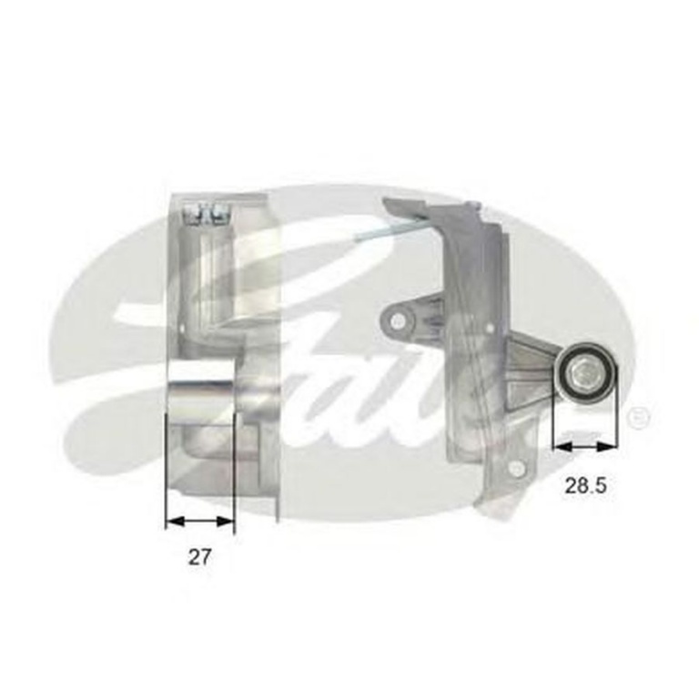 Amortizor vibratii curea AUDI A4 8EC B7 GATES T43028