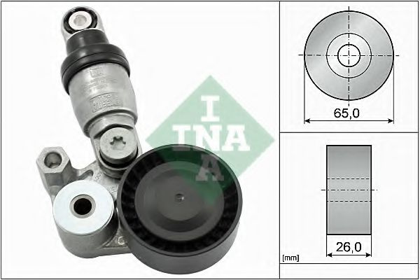 Amortizor vibratii, curea transmisie cu caneluri MAZDA 3 (BM) (2013 - 2016) INA 533 0129 10