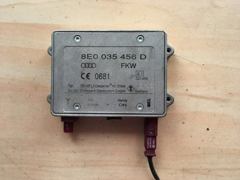 Amplificator antena 8E0035456D, Audi A4 (8K2, B8)