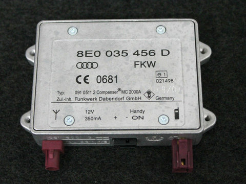 Amplificator Antena Audi A4 B7 Cod 8E0035456D \ 8E0 035 456 D