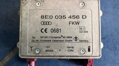 Amplificator antena Audi A4 B8 8K, 2007-