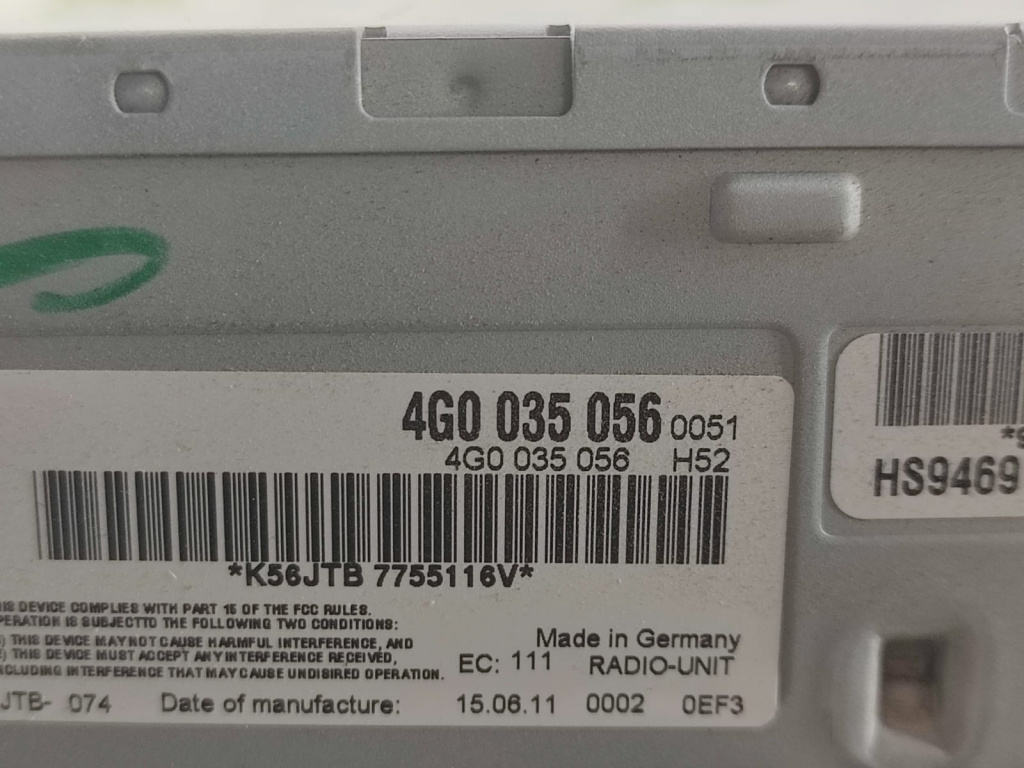Amplificator audio 4G0035056 Audi A6 4G/
