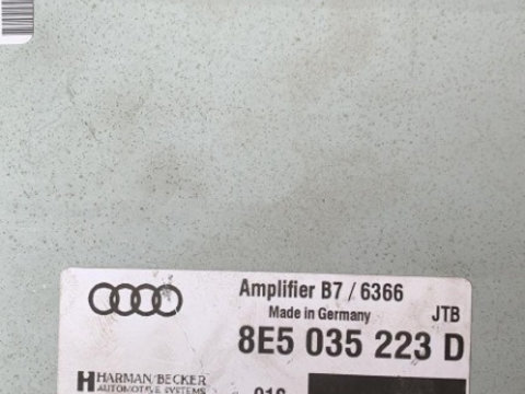 Amplificator audio 8E5035223D Audi A4 B7