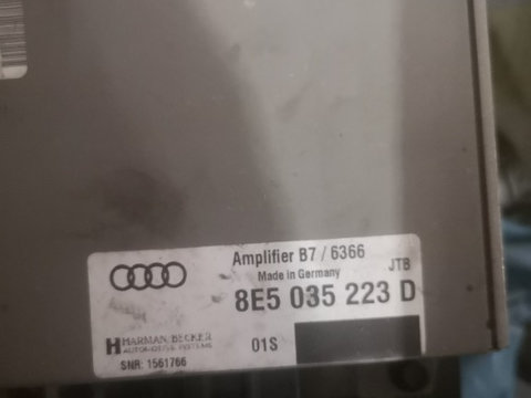 Amplificator Audio Audi A4, 8E5035223D 8E5035223 D, 8E5 035 223 D