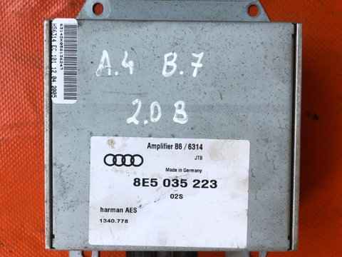 Amplificator audio Audi A4 B6/B7 2.0 B cod 8E5 035 223