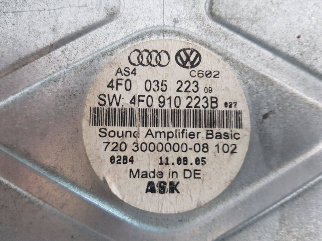 Amplificator audio Audi A6 4F 4f0035223b