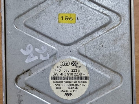 Amplificator Audio Audi A6 C6 4F COD: 4F0035223B