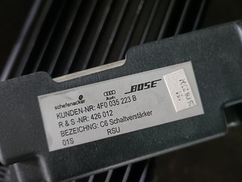 Amplificator Audio Audi A6 C6 4F COD 4F0035223B