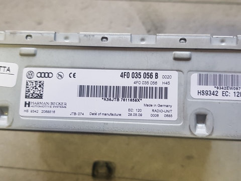 Amplificator audio Audi A6 C6 An 2011 Cod piesa : 4E0 035 666 B