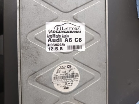 Amplificator Audio Audi A6 C6 Cod calculator: 4f0035223b