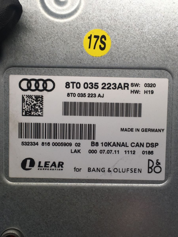 Amplificator Audio Audi Q5 cod 8T0035223