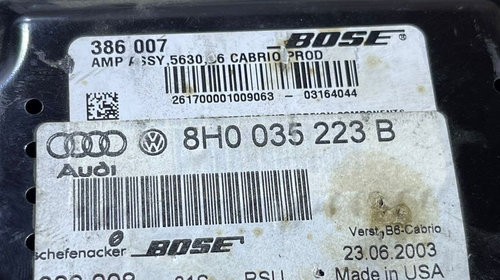 Amplificator Audio BOSE Audi A4 B6 Cabri