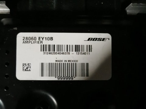 Amplificator audio BOSE Nissan Qashqai +2 1.6 dCi R9M 2012 Cod : 28060EY10B 28060 ey10b