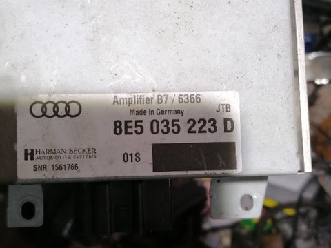Amplificator audio cu codul original 8E5035223D pentru Audi A4