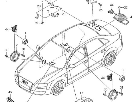 Amplificator boxe Audi A4 B7 (8E) Berlina 2007 1.9 TDI OEM 8E5035223D