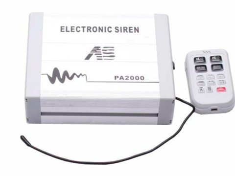 Amplificator profesional pentru sirena auto cu MP3 COD:PA2000-MP3