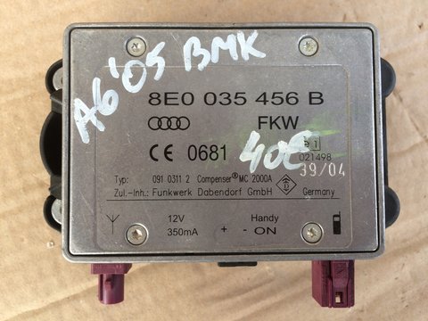 Amplificator semnal Audi A4 A6 cod 8E0035456B 8E0 035 456 B