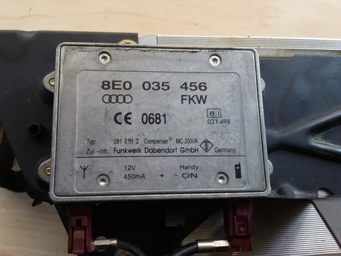 Amplificator semnal telefon Audi A4 B6 8E 2000-2005 8E0035456A