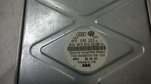 Amplificator sunet Audi A6 An 2004-2011 