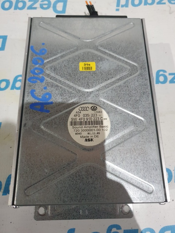 Amplificator sunet Audi A6 an 2008 cod 4F0035223