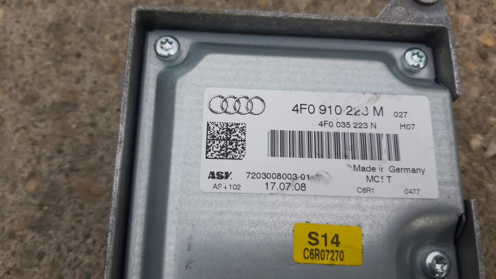 Amplificator sunet Audi A6 C6-trei codur