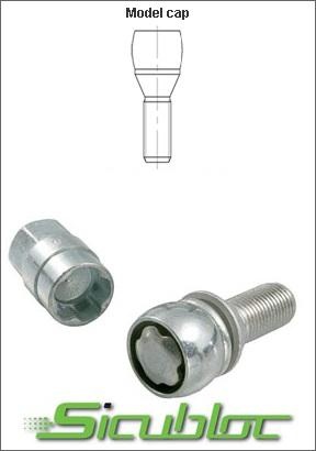 An125 SET ANTIFURT ROTI-M12x1.50x25-SICUBLOC