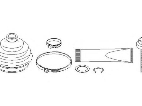 Ansamblu burduf, articulatie planetara AUDI 90 (8C, B4), AUDI 80 Avant (8C, B4), AUDI 4000 (89, 89Q, 8A, B3) - TOPRAN 104 337