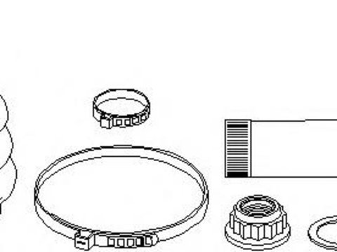 Ansamblu burduf, articulatie planetara AUDI A3 (8L1), SKODA OCTAVIA (1U2), VW GOLF Mk IV (1J1) - TOPRAN 103 055