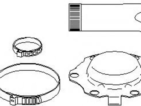 Ansamblu burduf, articulatie planetara AUDI A3 (8L1), SEAT AROSA (6H), SKODA OCTAVIA (1U2) - TOPRAN 110 968