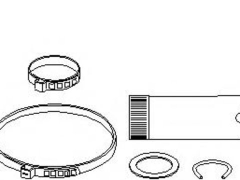 Ansamblu burduf, articulatie planetara AUDI A4 limuzina (8D2, B5), VW PASSAT limuzina (3B2), AUDI A6 limuzina (4B2, C5) - TOPRAN 108 911