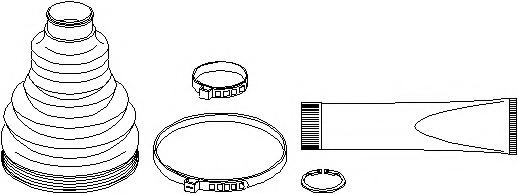 Ansamblu burduf, articulatie planetara AUDI A5 (8T3), AUDI A4 limuzina (8K2, B8), AUDI A4 Avant (8K5, B8) - TOPRAN 113 002