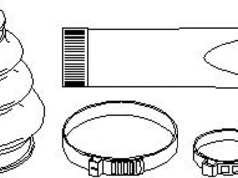 Ansamblu burduf, articulatie planetara BMW 3 limuzina (E46), BMW 3 cupe (E46), BMW 3 Touring (E46) - TOPRAN 500 586