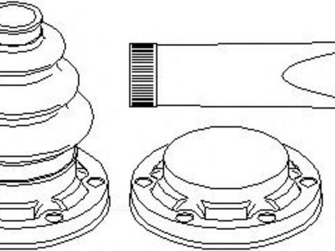 Ansamblu burduf, articulatie planetara BMW 3 Compact (E36), BMW 3 limuzina (E36), BMW 3 cupe (E36) - TOPRAN 501 319