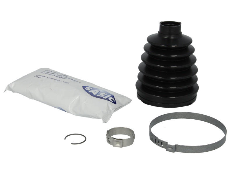 Ansamblu burduf, articulatie planetara Burduf cauciuc cap planetara exterior/Fata fi: 25/81 lungime105 set DACIA LOGAN LOGAN EXPRESS LOGAN MCV SANDERO RENAULT CLIO II CLIO II/HATCHBACK CLIO III 1.2-2.0 08.97- SASIC SAS1904012