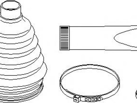 Ansamblu burduf, articulatie planetara Citroen RELAY bus (230P), PEUGEOT 806 (221), Citroen XANTIA (X1) - TOPRAN 721 309