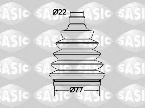 Ansamblu burduf, articulatie planetara DACIA LOGAN (LS_), RENAULT TWINGO II (CN0_), DACIA LOGAN MCV (KS_) - SASIC 1904036