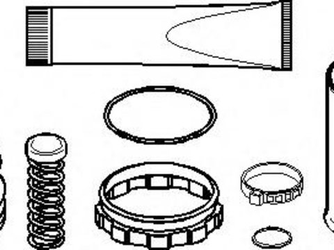 Ansamblu burduf, articulatie planetara PEUGEOT 106 (1A, 1C), Citroen ZX (N2), PEUGEOT 205 Mk II (20A/C) - TOPRAN 720 276